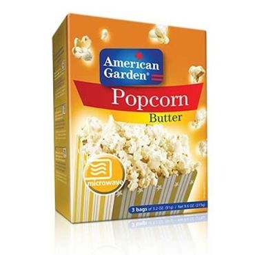 Am Garden Popcorn Butter 2 x 9.6Oz, 6 Pieces Per Carton